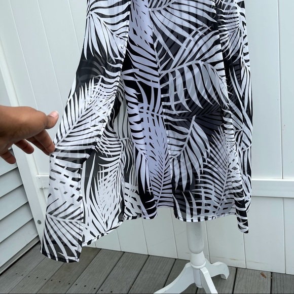 Susan Graver Women Palm Print dress Sz M - Picture 14 of 15